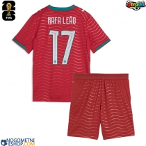 Otroški Nogometni dresi Portugalska Rafael Leao #17 Domači SP 2026 Kratek Rokav (+ Kratke hlače)